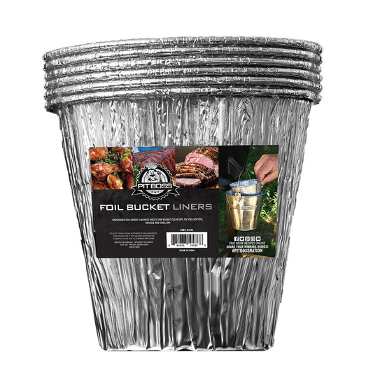 Pit Boss - Grease Bucket Foil Liners - 6pk