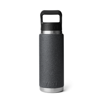 Yeti Rambler 26oz/769ml Bottle with Colour Match Straw Cap - Black Stone