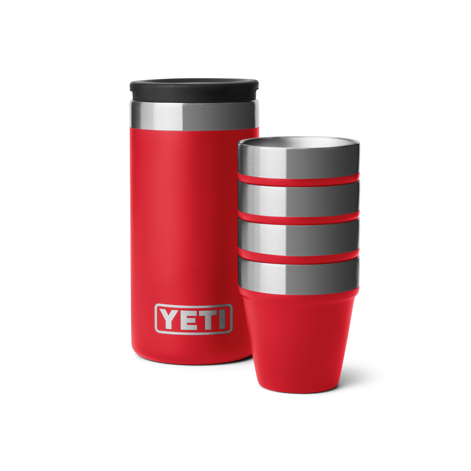 Yeti Shot Glasses & Case - Rescue Red – Luxe Barbeque Company