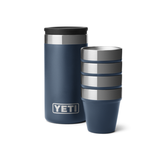 Yeti Shot Glasses & Case - Navy
