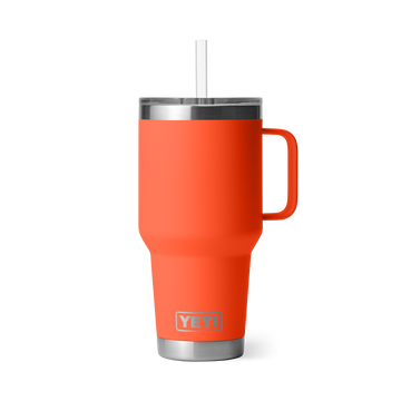 Yeti Rambler 35oz Mug With Straw Lid - Papaya