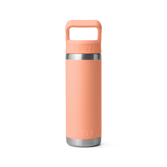Yeti Rambler 18oz/532ml Bottle with Colour Match Straw Cap - Lowcountry Peach