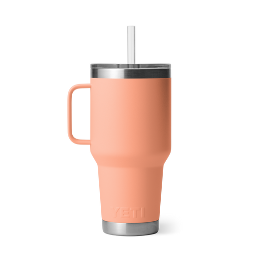 Yeti Rambler 35oz Mug With Straw Lid - Lowcountry Peach