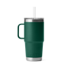 Yeti Rambler 25oz Mug With Straw Lid - Black Forest Green