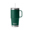 Yeti Rambler 25oz Mug With Straw Lid - Black Forest Green