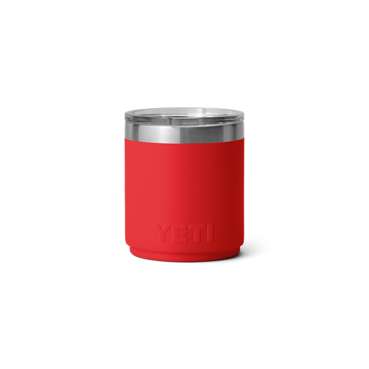 Yeti Rambler 10oz/295ml Stackable Ceramic Lined Lowball 2.0 With Magslider Lid - Rescue Red