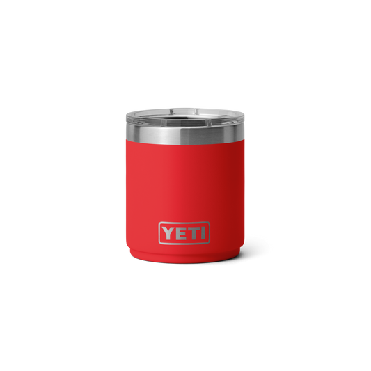 Yeti Rambler 10oz/295ml Stackable Ceramic Lined Lowball 2.0 With Magslider Lid - Rescue Red