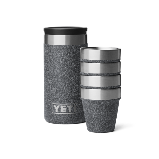 Yeti Shot Glasses & Case - Black Stone