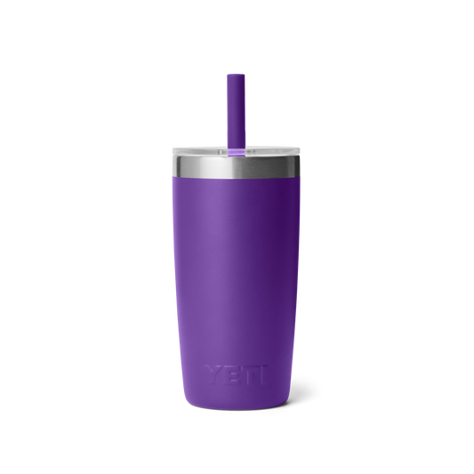 Yeti Rambler Jr 10oz/295ml Tumbler with Silicon Straw Lid - Pace Purple
