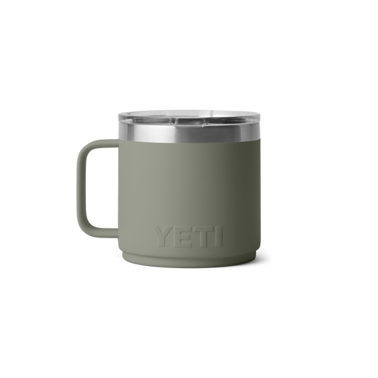Yeti Rambler 14oz/414ml Ceramic Lined Stackable Mug 2.0 with Magslider Lid - Pampa Green