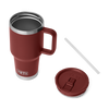 Yeti Rambler 30oz/887ml Travel Straw Mug - Stag Red