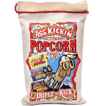 Ass Kickin' - Microwave Popcorn 3 Pack