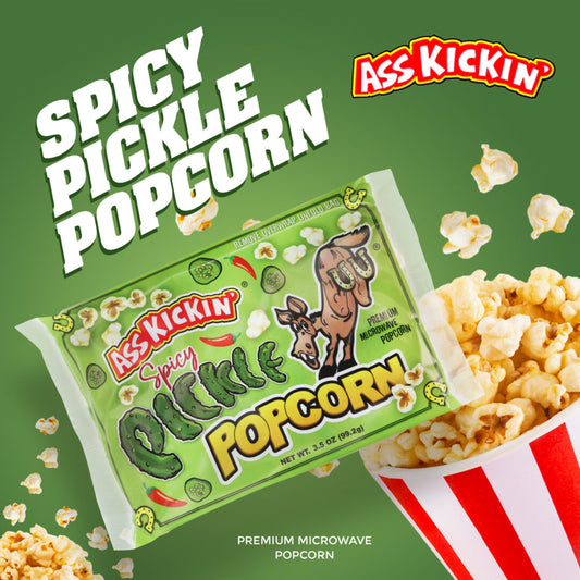 Ass Kickin' - Spicy Pickle Microwave Popcorn Pouch