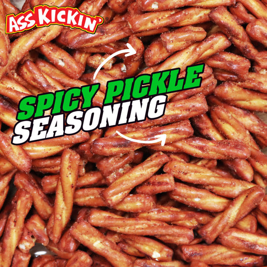 Ass Kickin' - Spicy Pickle Pretzels - 5oz Bag