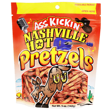 Ass Kickin' - Nashville Hot Pretzels - 5oz Bag