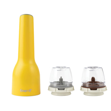 FinaMill Rechargeable Spice Grinder - Canary (1 Mill & 2 Pods)