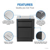 Napoleon Oasis 24" x 26" - Stainless Steel End Countertop