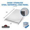 Napoleon Oasis 36" x 24" - Stainless Steel End Panel for Waterfall Edge