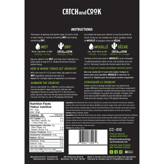 Catch and Cook - Lemon Pepper - Fish & Game Coating Mix