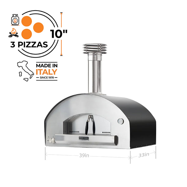 Fontana Forni Firenze Hybrid Gas & Wood Pizza Oven (Top Only