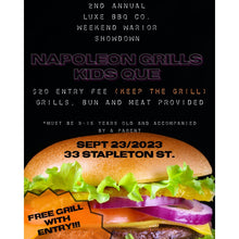 Napoleon Kids Q Burger Competition Registration - Sept. 23, 2023