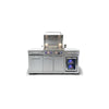 Mont Alpi - 957 Stainless Steel Island with Compact Refrigerator