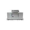 Mont Alpi - 957 Stainless Steel Island with Compact Refrigerator