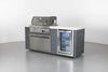 Mont Alpi - 4 Burner Stainless Steel Artwood Outdoor Island Grill
