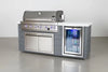 Mont Alpi - 6-Burner Stainless Steel Art-wood Outdoor Island Grill