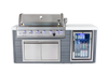 Mont Alpi - 6-Burner Stainless Steel Art-wood Outdoor Island Grill