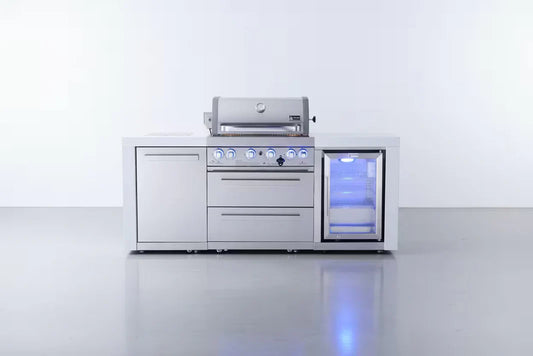 Mont Alpi - 400 Deluxe Island with a Fridge Cabinet