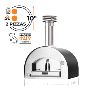Fontana Forni Napoli Hybrid Gas & Wood Pizza Oven (Top Only) - Anthracite