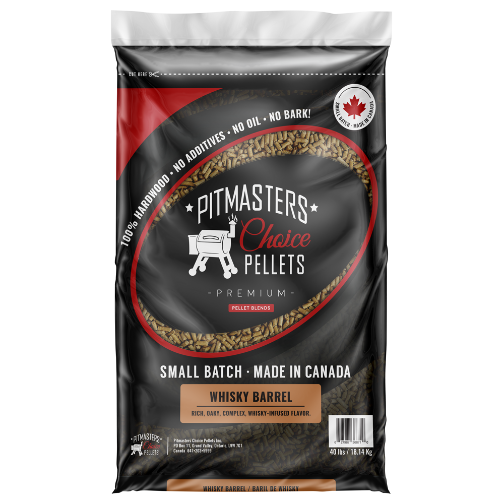 Pitmasters Choice Premium Whiskey Barrel Pellets 40lbs Bag