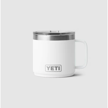 Yeti Rambler 14oz/414ml CL Stackable Mug 2.0 with Magslider Lid - White
