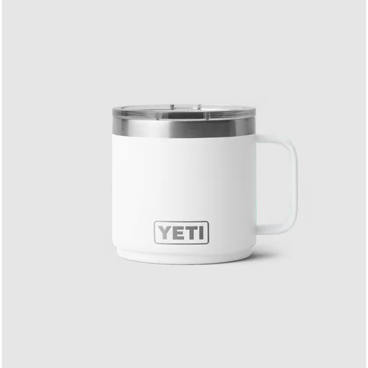 Yeti Rambler 14oz/414ml CL Stackable Mug 2.0 with Magslider Lid - White