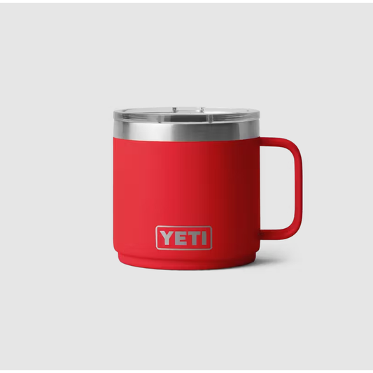 Yeti Rambler 14oz/414ml CL Stackable Mug 2.0 with Magslider Lid - Rescue Red