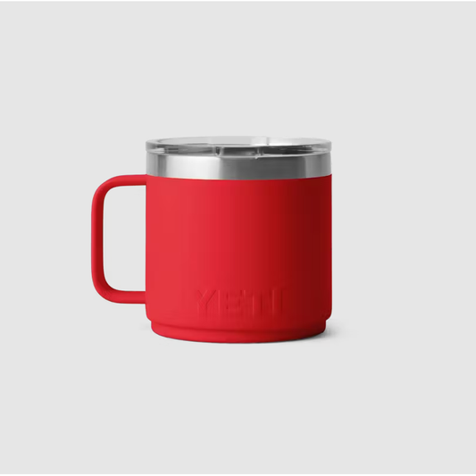 Yeti Rambler 14oz/414ml CL Stackable Mug 2.0 with Magslider Lid - Rescue Red