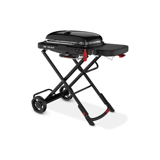 Weber - Traveler Portable Gas Grill - Stealth Edition – Luxe Weber - Traveler Portable Gas Grill - Stealth Edition – Luxe