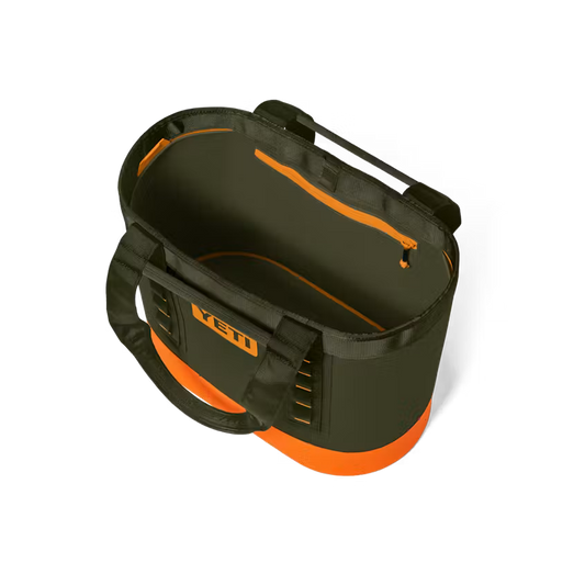 Yeti Camino 35 Carryall 2.0 Tote - Open Country (Olive/King Crab Orange)