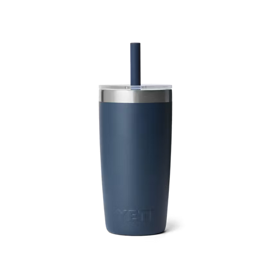 Yeti Rambler Jr 10oz/295ml Tumbler with Silicon Straw Lid - Navy