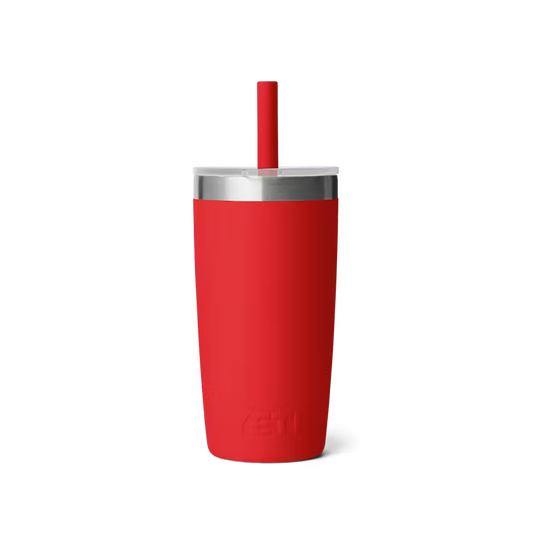 Yeti Rambler Jr 10oz/295ml Tumbler with Silicon Straw Lid - Rescue Red