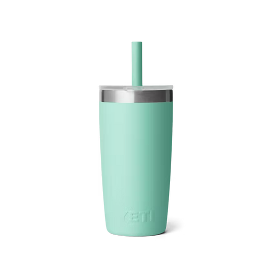 Yeti Rambler Jr 10oz/295ml Tumbler with Silicon Straw Lid - Seafoam