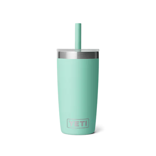 Yeti Rambler Jr 10oz/295ml Tumbler with Silicon Straw Lid - Seafoam