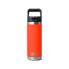 Yeti Rambler 18oz/532ml Bottle with Colour Match Straw Cap - Solar Flare