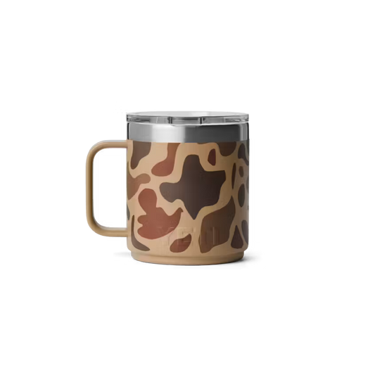 Yeti Rambler 10oz/295ML Ceramic Lined Stackable Mug With Magslider Lid - Wetlands Camo