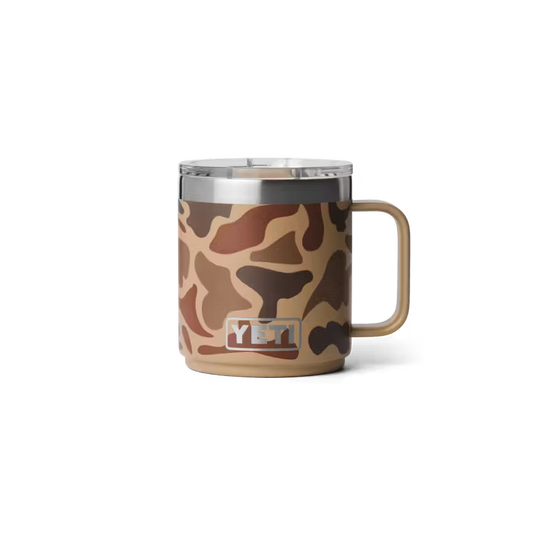 Yeti Rambler 10oz/295ML Ceramic Lined Stackable Mug With Magslider Lid - Wetlands Camo