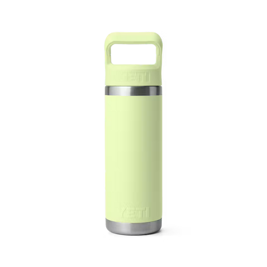 Yeti Rambler 18oz/532ml Bottle with Colour Match Straw Cap - Grasshopper
