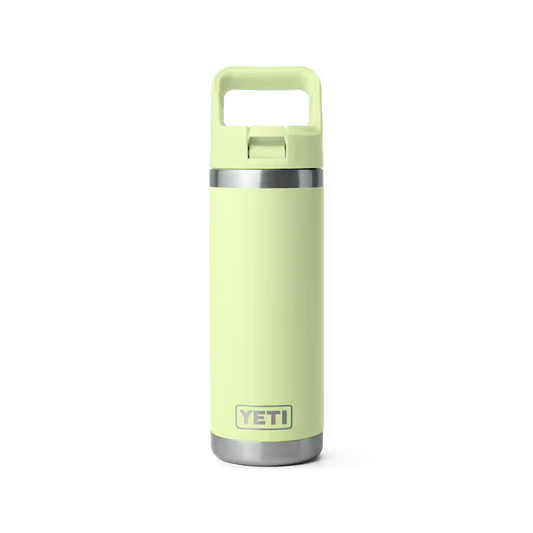 Yeti Rambler 18oz/532ml Bottle with Colour Match Straw Cap - Grasshopper