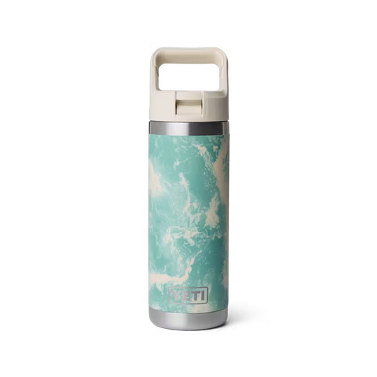 Yeti Rambler 18oz/532ml Bottle with Colour Match Straw Cap - Sea View