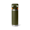 Yeti Rambler 18oz/532ml Bottle with Flip Chug Cap - Open Country (Olive/King Crab Orange)